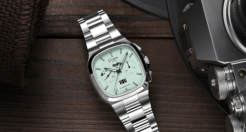 腕錶想玩點個性特殊，格拉蘇蒂這塊薄荷綠就不會讓妳失望